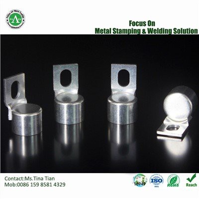 Galinis dangtelis ir kontaktinio lydinio suvirinimo komponentai