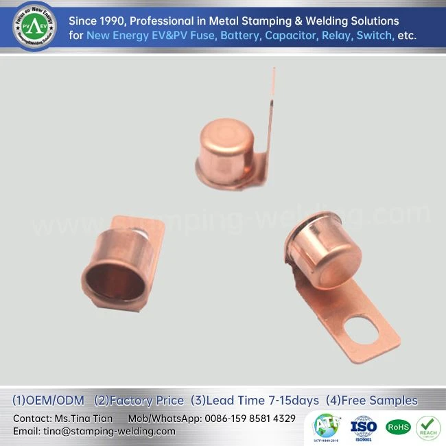 Copper End Caps Round For Charging Fuse