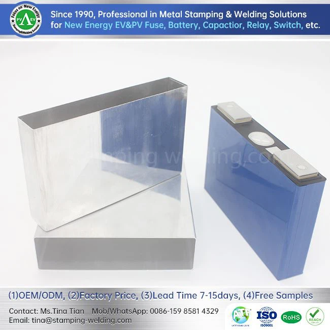 Ličio baterijų kvadratinis aliuminio dėklas