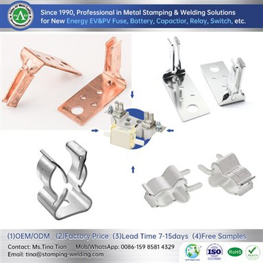 L tipo saugiklių laikiklio kontaktas EV