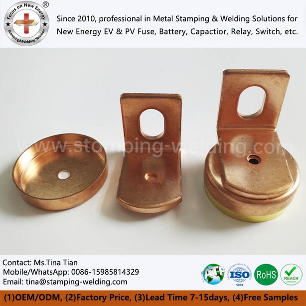 Copper Fuse Cap Contacts Copper Fuse Cap Contacts