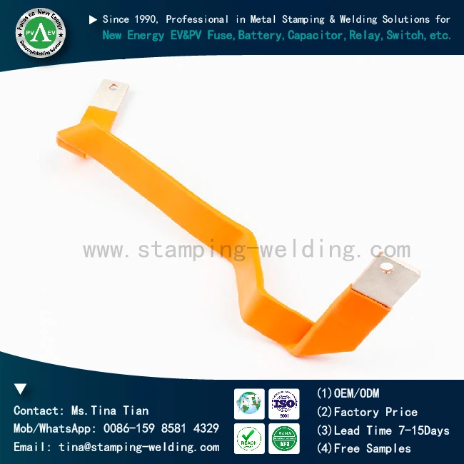 High Quality Insulated Flexible Copper Busbar With PVC Dipping