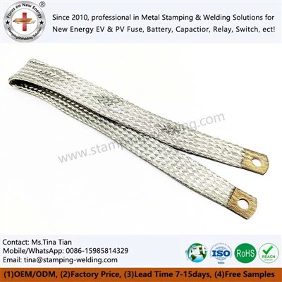 Konservuoti sidabriniai pyniniai vario lanksčios jungtys