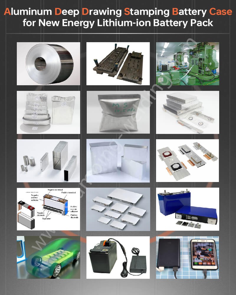 Aluminum Deep Drawing Stamping Battery Case for New Energy Lithium-ion Battery Pack Aluminum Deep Drawing Stamping Battery Case for New Energy Lithium-ion Battery Pack