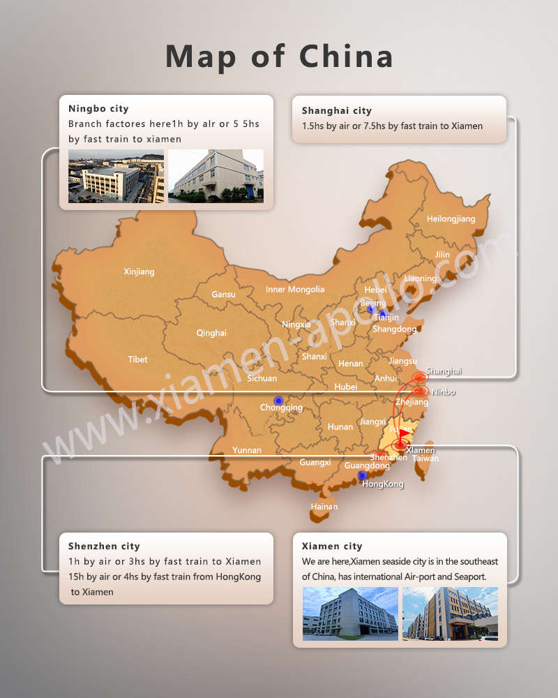 Map of China for PE Heat Shrink Sleeves Busbar Map of China for PE Heat Shrink Sleeves Busbar