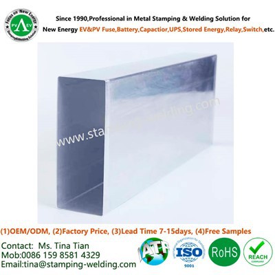 Aliuminio maitinimo akumuliatoriaus kvadratinis korpusas