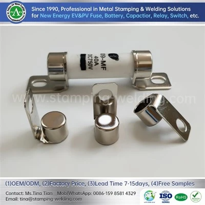 Copper Contact For In-line PV Fuse