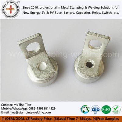 Vario metalinis dangtelis ir saugiklio jungties kontaktas