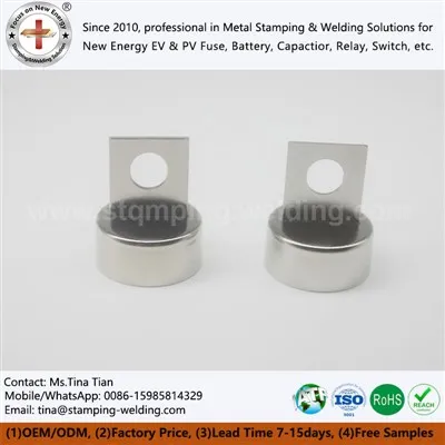 Galiniai dangteliai ir kontaktiniai suvirinimo komponentai